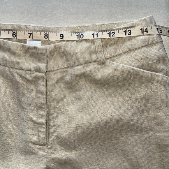 Ballinger Gold Cream with Metallic Thread Bermuda Shorts 9”Inseam Retro Chic - Picture 4 of 9